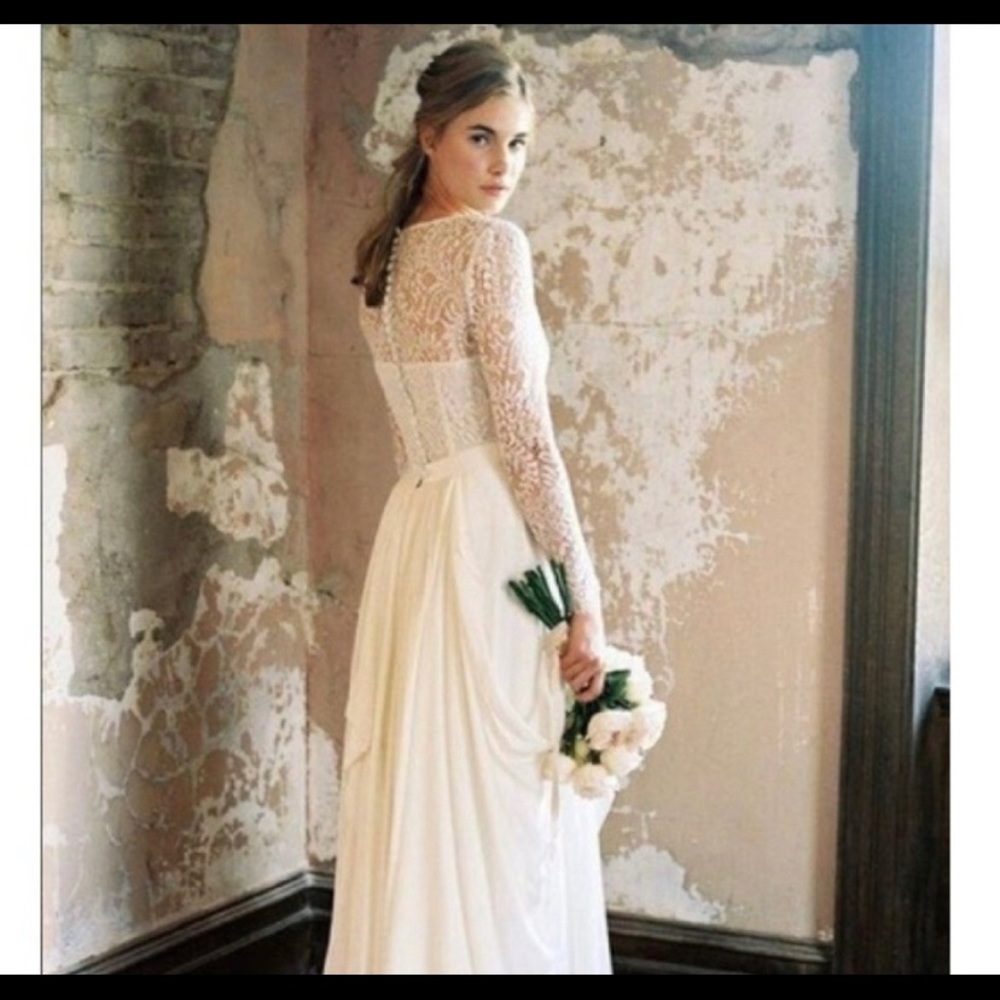 Simple modern wedding dress